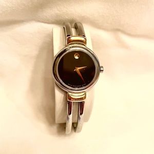 Women’s Movado Silver and Gold Two-tone Harmony Bracelet Watch